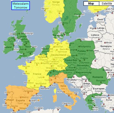 Spincloud + Meteoalarm